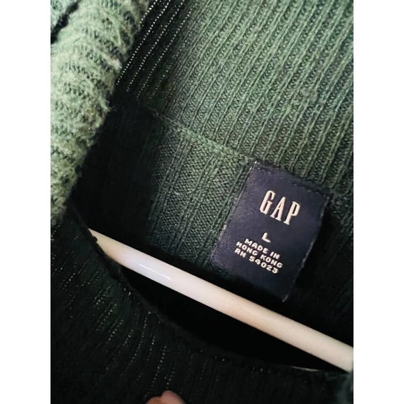 Gap Hunter Green Ribbed Turtleneck Sweater - Picture 3 of 6